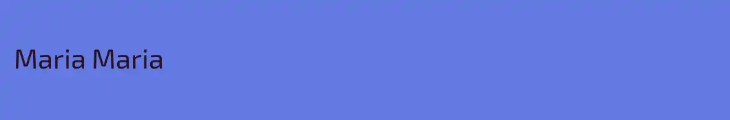 Maria Maria